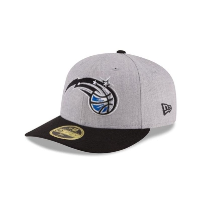 Orlando Magic Gorra | New Era NBA Heather Low Profile 59fifty Fitted Cap Mexico - Grises
